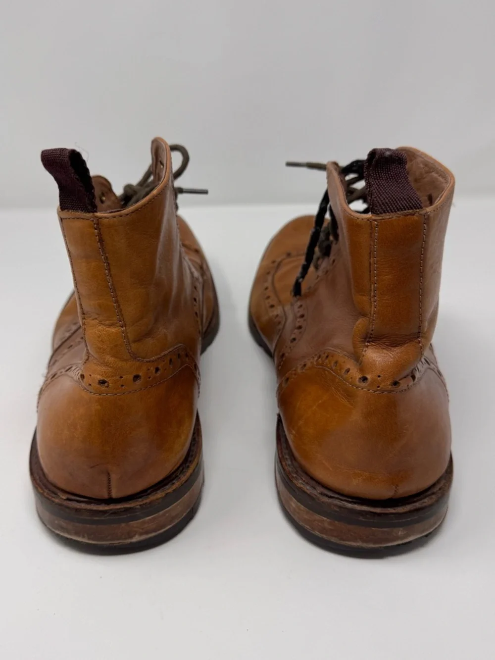 Gordon‎ Rush Wingtip Size 14 Laceup Boots, leather, stafford, preppy, boho, work